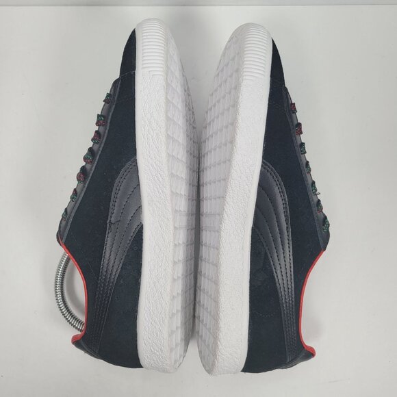 Puma Clyde Women's Black & Red Sneaker 365589-01 US Size 8.5 - Picture 6 of 8